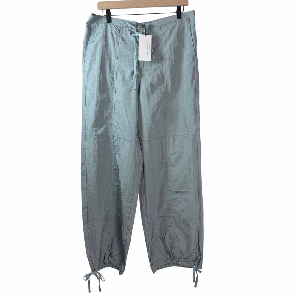 New Cotton Candy LA Blue Gray Nylon Parachute Cargo Pants Size S